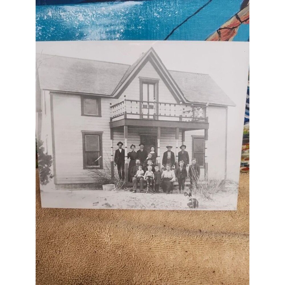 Vintage  old farmhouse family photo  8x10
